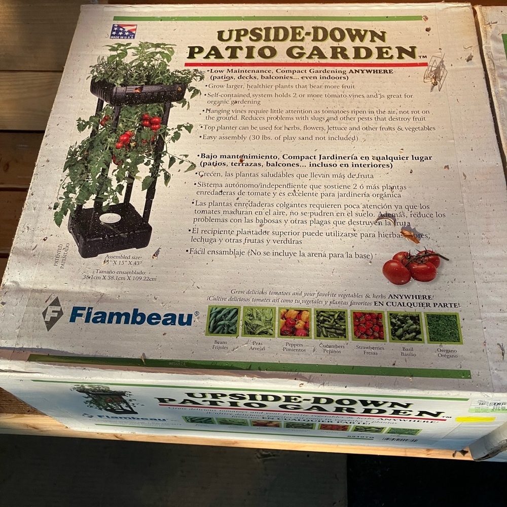 Upside Down Patio Garden
